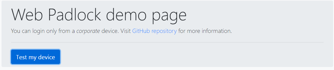 Test-me button